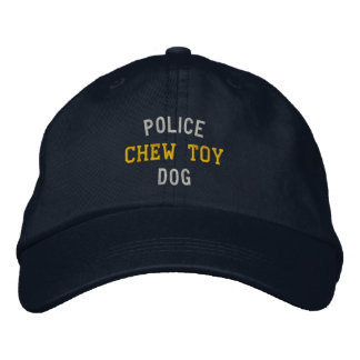 Casquette Brodée Jouet à mâcher pour chien de police
