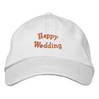 Joyeux Mariage Charmant Chapeau Élégant Couple Cas