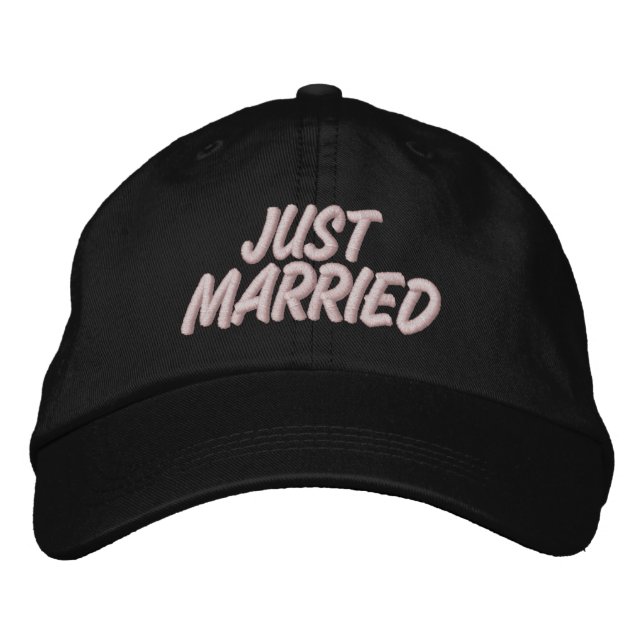 Casquette Brodée Juste marié (Devant)