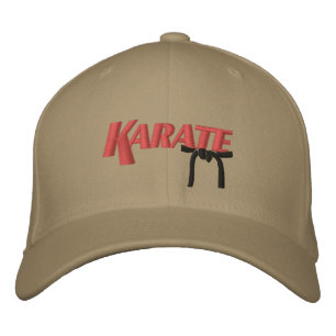Casquette Brodée karaté avec ceinture noire