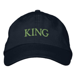 Casquette Brodée KING Texte ajustable-Casquette pour le style de ru