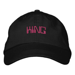 Casquette Brodée KING Texte Nom Alternative Apparel De Base Réglabl