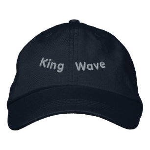 Casquette Brodée KING Wave Ocean Surge Élégant-Chapeau Navy