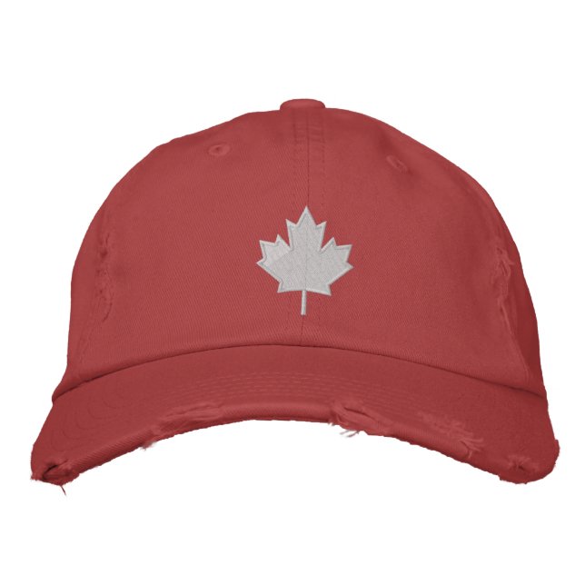 Casquette Brodée La feuille du Canada (Devant)