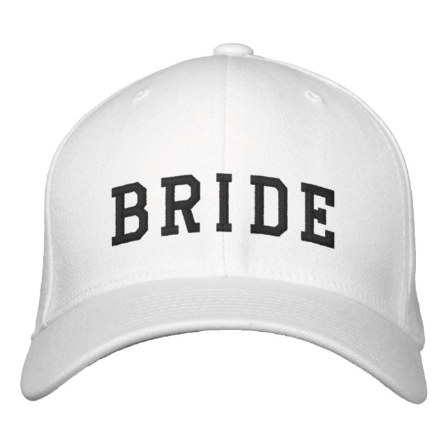 Casquette Brodée La mariée | Bachelorette Bold Moderne tendance (Devant)