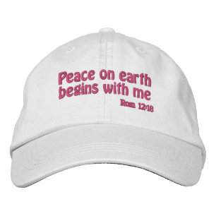 Casquette Brodée La paix sur terre commence avec moi Customisez-la