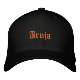 Casquette Brodée La sorcière de Bruja personnalise le nom sur le do