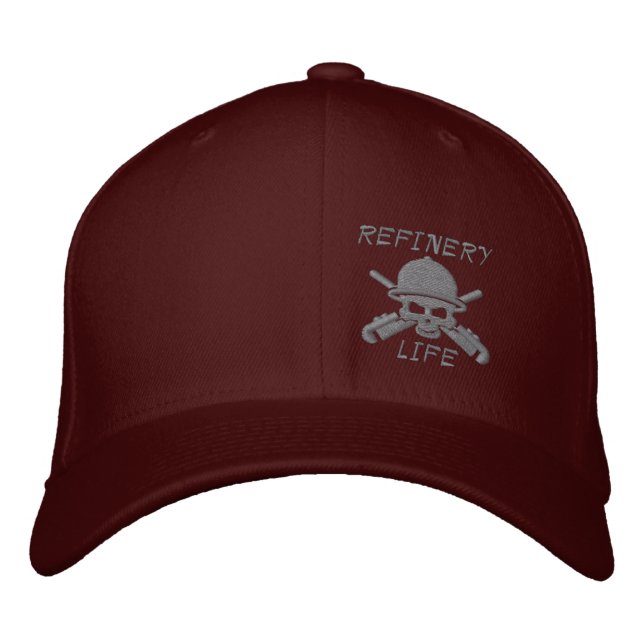 Casquette Brodée La vie de raffinerie - avant seulement (piquer de (Devant)