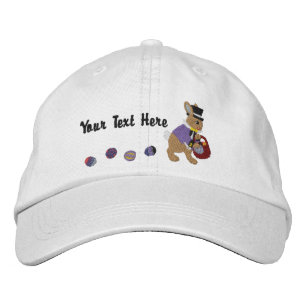 Casquette Brodée Lapin et oeufs de Pâques