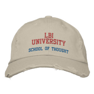 CASQUETTE BRODÉE LBI UNIVERSITY SCHOOL OF THOUTH