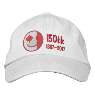 Casquette Brodée Le 150e anniversaire du joyeux visage canadien bro