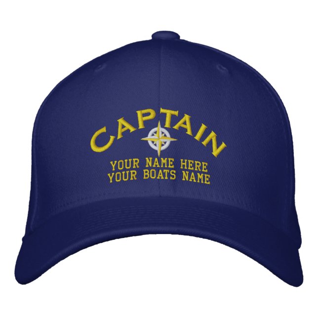 Casquette Brodée Le bateau de marins captains la navigation (Devant)