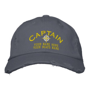 Casquette Brodée Le bateau de marins captains la navigation