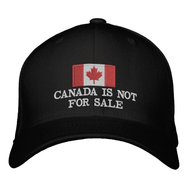 Casquette Brodée Le Canada n'est pas à vendre (Devant)