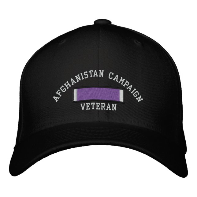 Casquette Brodée Le coeur pourpre de l'Afghanistan (Devant)