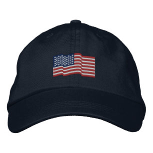 Casquette Brodée Le drapeau des Etats-Unis Amérique tient le
