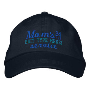 Casquette Brodée Le service personnalisé de maman 24 heures sur 24