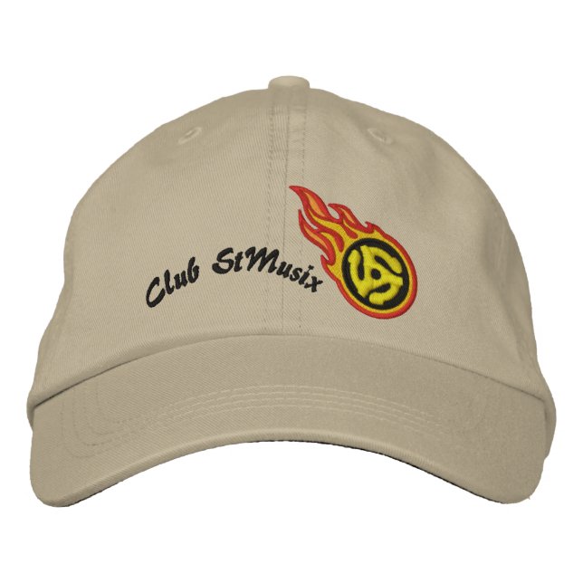 Casquette Brodée L'emballage personnalisé flambe l'insigne de balle (Devant)