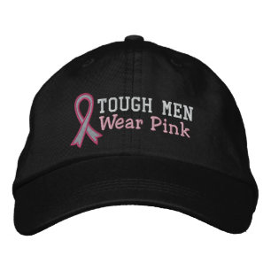Casquette Brodée Les hommes durs portent PInk - Cancer du sein