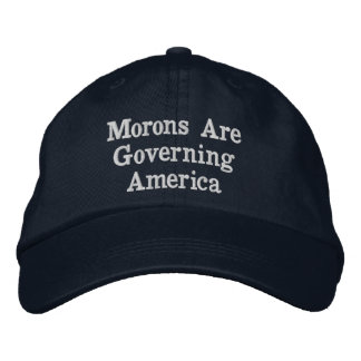 Casquette Brodée Les imbéciles gouvernent l'Amérique