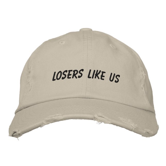 Casquette Brodée Les perdants nous aiment (Devant)