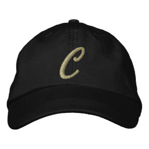 Casquette Brodée LETTRE MONOGRAPHIQUE C DE LA Broderie