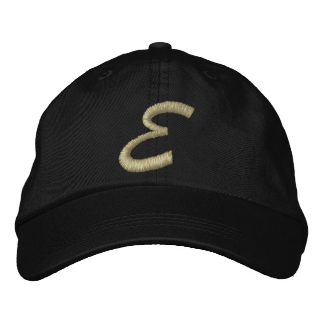 Casquette Brodée LETTRE MONOGRAPHIQUE E DE LA Broderie (Devant)