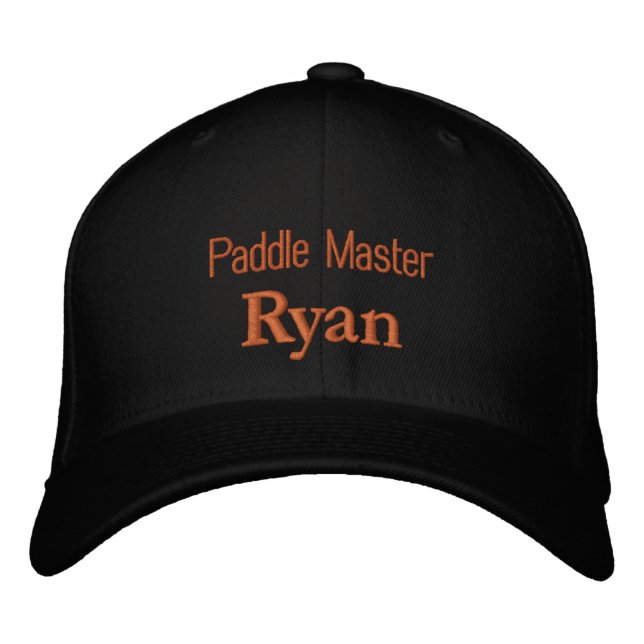 Casquette Brodée Lettres maître de pagaie Ryan (Devant)