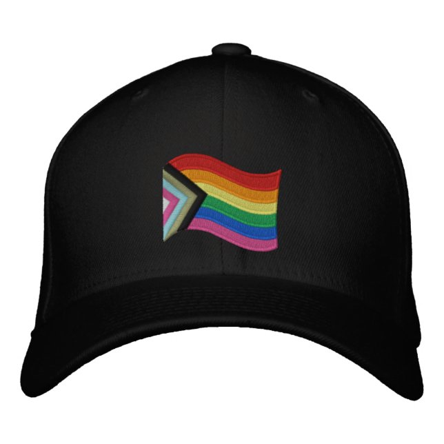 Casquette Brodée LGBTQ+ Indicateur De Fierté Progrès De Baseball Br (Devant)