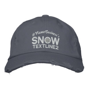 Casquette Brodée Lignes personnalisées broderie du flocon de neige