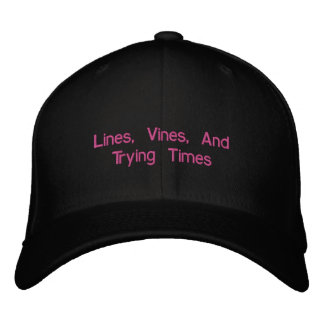 Casquette Brodée Lignes, Vignes Et Temps D'Essai