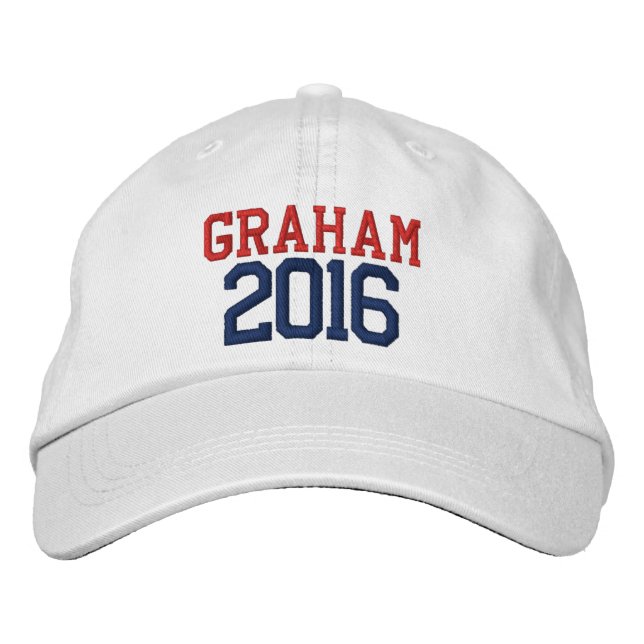 Casquette Brodée Lindsey Graham Présidente 2016 (Devant)