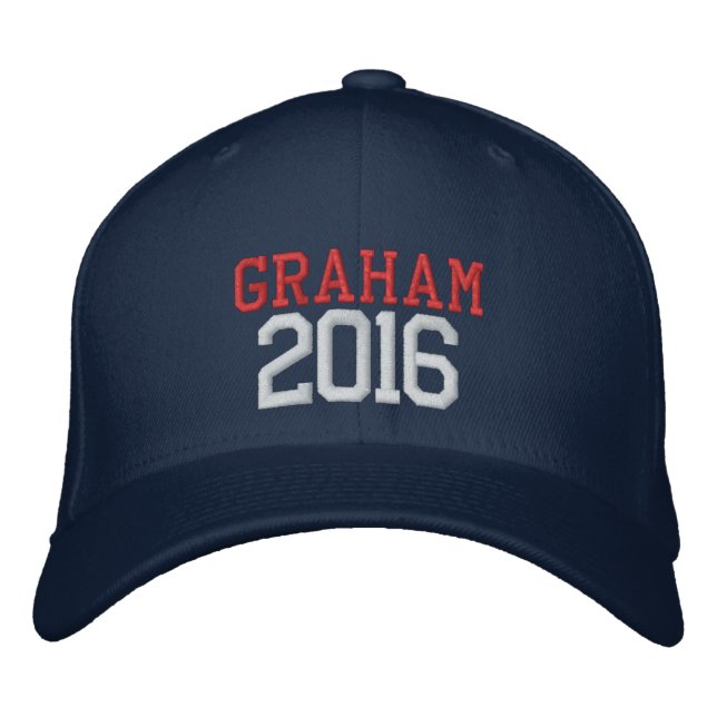Casquette Brodée Lindsey Graham Présidente 2016 (Devant)