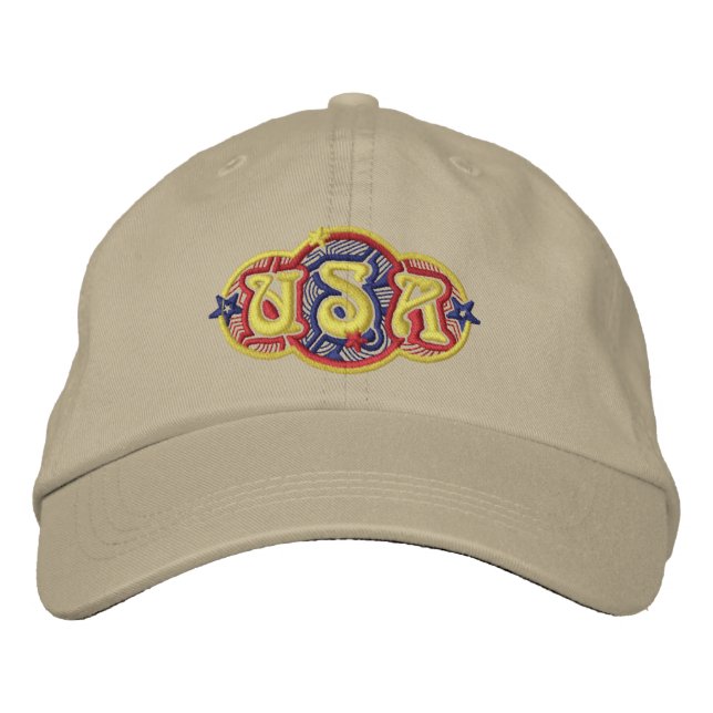 Casquette Brodée Logo USA (Devant)