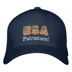 Casquette Brodée Logo USA Patriotisme NB1