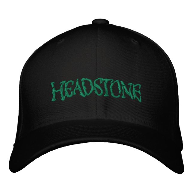 Casquette Brodée Logo vert HEADSTONE (Devant)