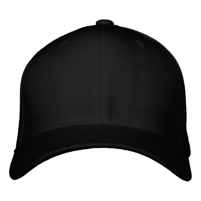 Casquette Brodée Logo Zazzle Text 0.9" (Devant)