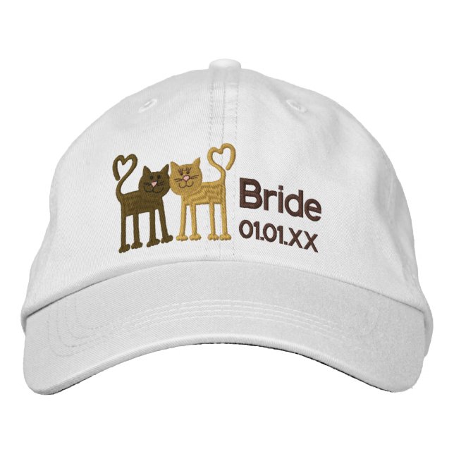 Casquette Brodée Love Cats (Devant)