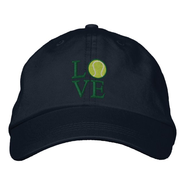 Casquette Brodée LOVE Tennis (Devant)