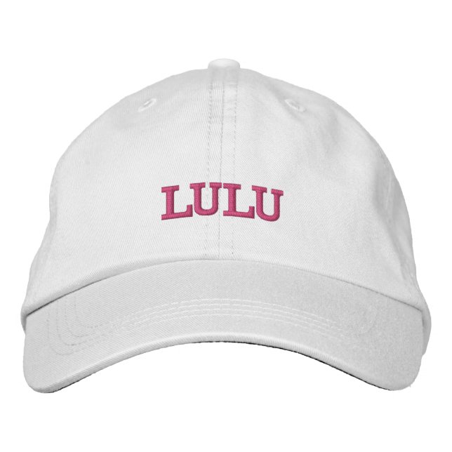 Casquette Brodée Lulu (Devant)