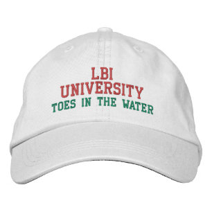 CASQUETTE BRODÉE L'UNIVERSITÉ LBI TOES DANS L'EAU