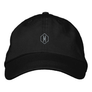 Casquette Brodée M Initiale ou Lettre ou Alphabet ou Monogramme Noi