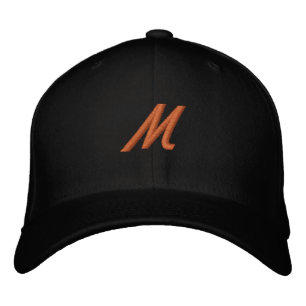 Casquette Brodée M Monogramme Première laine flexible Hommes Casque