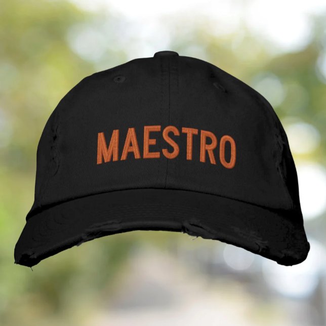 Casquette Brodée Maestro Le Maître L'Enseignant (Créateur téléchargé)