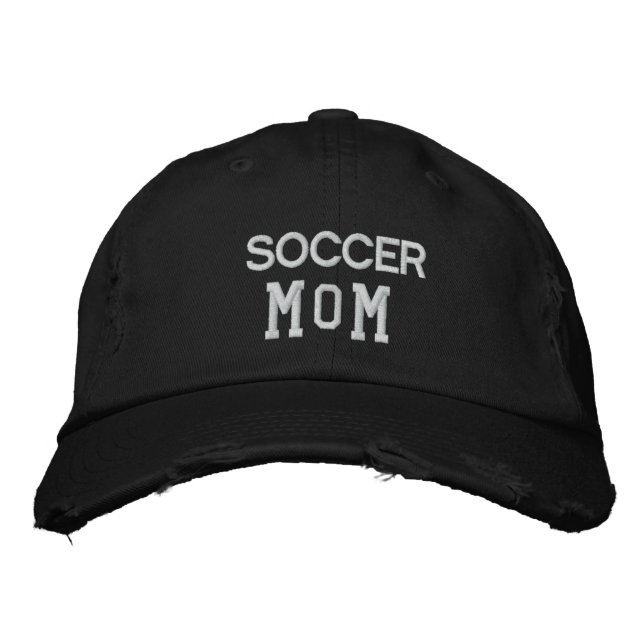 Casquette Brodée Maman de football (Devant)