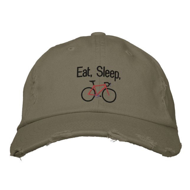Casquette Brodée Manger, Dormir, Vélo (Devant)
