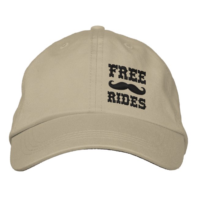 CASQUETTE BRODÉE MARCHES DE MUSTACHE GRATUITES (Devant)