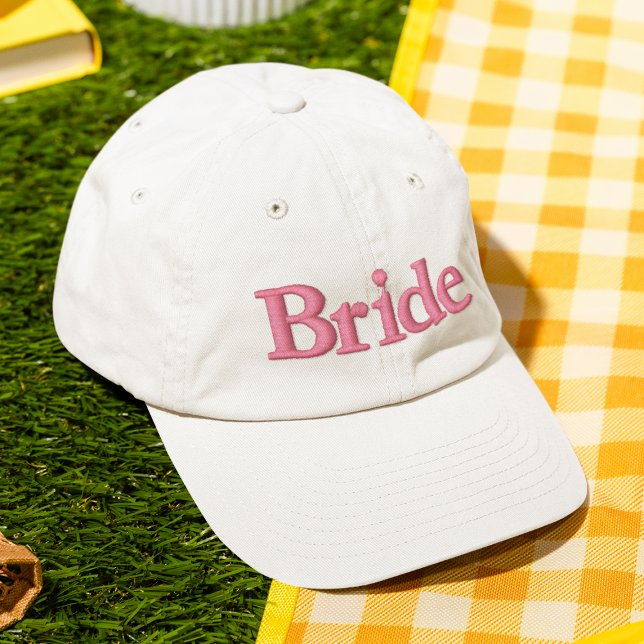 Casquette Brodée Mariée Typographie Moderne Simple Mariage Personna (Créateur téléchargé)