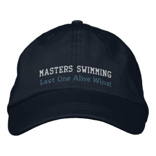Casquette Brodée Masters Swimming, Dernier One Alive Gagne ! Casque