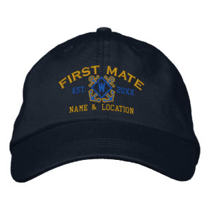 Casquette Brodée Mate Nautical Monogram & more